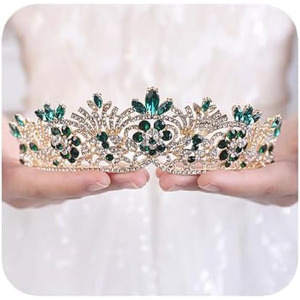 Bridal Wedding Tiara Crown Rhinestone Hard Alloy Bridal Bridesmaids Accessory